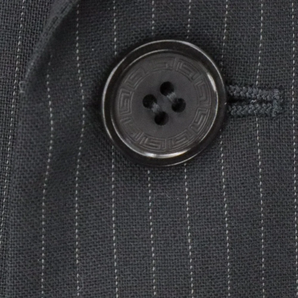 Vintage Versace Classic Pinstripe 100% Wool 3 Button Blazer Jacket IT 52 US 42
